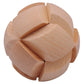 Wisdom Wheel Large Beech Kongming Lock Children's Educational Toys for Adults and Students Decompression Burning Brain Disassembly and Reassembly Luban Lock