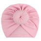 2023 European and American New Baby Products Kidsren's Turban Hat Baby Pure Color Knotted Indian Pullover Hat Amazon