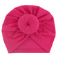 2023 European and American New Baby Products Kidsren's Turban Hat Baby Pure Color Knotted Indian Pullover Hat Amazon