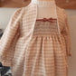 Baby Girl Smocked Gingham Dress – Blush Pink