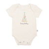 graphic bodysuit | happy holidays tree