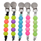 Glow in the Dark Pacifier Clip // Yellow & Neon Pink