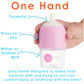 PopYum 5oz Anti-Colic Baby Bottle for Breast and Formula Feeding, 2-Pack, Pink, #1 Slow Flow Nipples