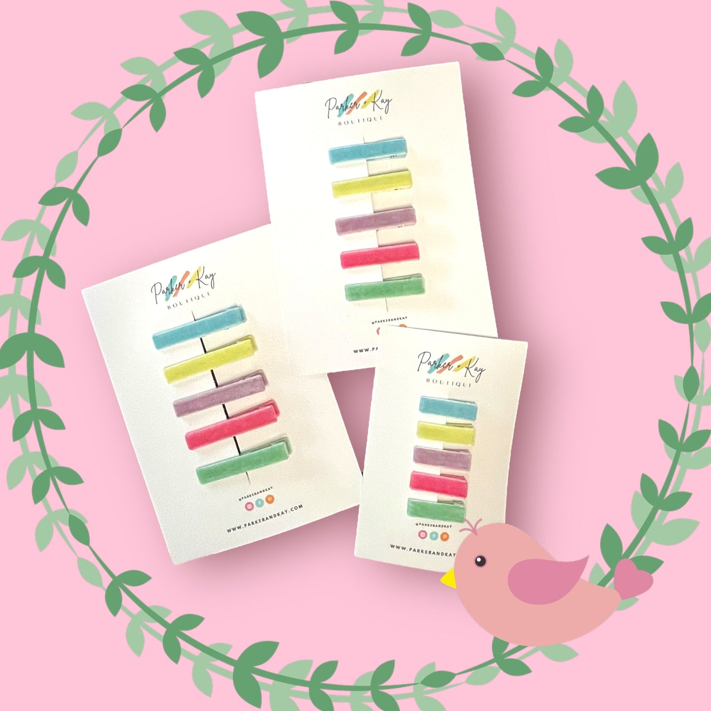 Velvet Bar Clip Set