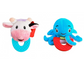 Cow and Octopus Combo Teethers for Babies | Wristy Buddy Pack of 2
