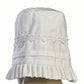 Girls Cotton Christening Gown Dresses With Bonnet Set - Baby Or Infant Girl'S Christening Dress - 6 Months White