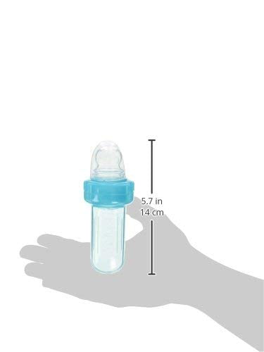 Nuby Ez Squee-Z Silicone Self Feeding Baby Food Dispenser (Blue, 1 Count (Pack Of 1))