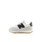 New Balance Kids 237 Bungee Sneaker, White/Black, 3 M Infant (0-12 Months)
