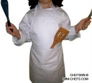 Chefskin Baby Toddler Chef Set Includes Apron And Hat White Set