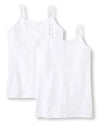 The Childrens Place Girls Basic Cami, White 2 Pack, X-Large