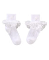 Sunshine Enterprises Supersocks Ankle Length Frilled Socks (White)  Medium