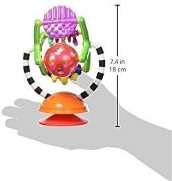 Sassy Teethe & Twirl Sensation Station 2-in-1 Suction Cup High Chair Toy  Developmental Tray Toy for Early Learning  for Ages 6