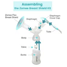 Zomee Z1/Z2 Compatible Replacement Silicone Diaphragms Set (2) | Bpa Free