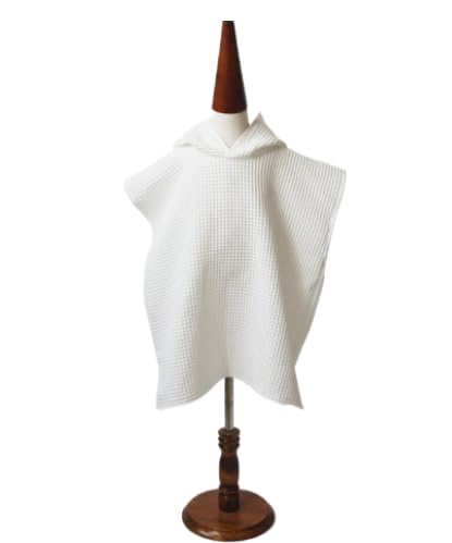 Lille BARN Baby Waffel Hooded Towel (Vanilla White)