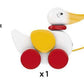 BRIO Infant & Toddler 30323 - Pull Along Duck Wood Baby Toy | Flapping Wings | Engaging Motor Skill Development | Certified Sust