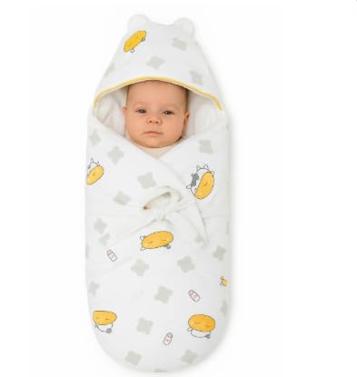 SMILE BABY Kids Swaddle Wrap for Newborn Muslin Sleeping Bag Blanket
