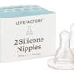 Lifefactory 9Oz Glass Baby Bottle 2Pk Bundle With 2 Stage 3 Nipples (Kale/Mango)