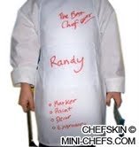 Chefskin Baby Toddler Chef Set Includes Apron And Hat White Set