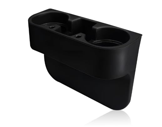 Car Cup Holder & Mobile Device Organizer I Vehicle Storage for Bottles, Cups & Smartphones I Car Interior Accessories Universal 
