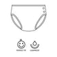 Imse Vimse Reusable Swim Diaper For Baby And Toddler Girls With Ruffle And Snaps (White Blue Stripe, S 13-17 Lbs)