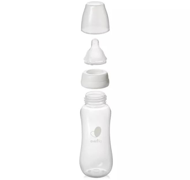 Evenflo Feeding Balance+ Bottles, Standard, 0+ Months, Slow Flow, 3 Bottles, 9 Oz (270 Ml)