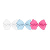 Wee Ones Girls' 3 Classic Grosgrain Hair Bows, Mini, Assorted