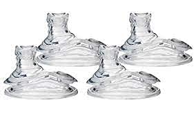 Nuby Super Spout No Spill Replacement Spouts, Clear, 4 Count (Pack Of 2)