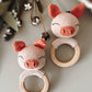 Farm Baby Shower Gift- Pig Rattle