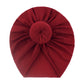 European and American New Style Baby Pullover Hat, Cute Solid Color Donut Baby Hat, Thin and Comfortable Baby Hat for All Seasons