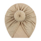 European and American New Style Baby Pullover Hat, Cute Solid Color Donut Baby Hat, Thin and Comfortable Baby Hat for All Seasons