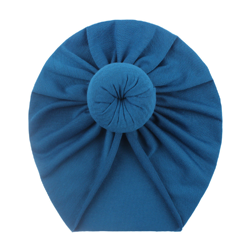 European and American New Style Baby Pullover Hat, Cute Solid Color Donut Baby Hat, Thin and Comfortable Baby Hat for All Seasons