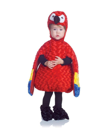 Belly Babies Red Parrot Costume Child Toddler Medium 18-24 Months