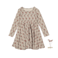 The Printed Long Sleeve Dress - Iris