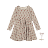 The Printed Long Sleeve Dress - Iris