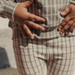 The Printed Sweatshirt - Sage Check