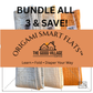 3-Pack Origami Smart Flats