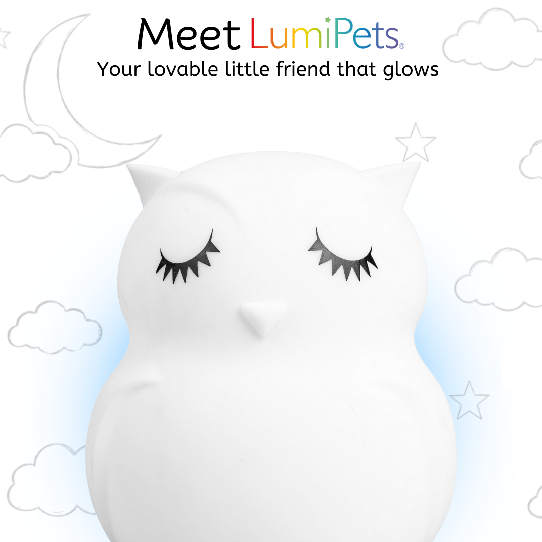 LumiPets® Opal the Owl- Children's Touch Night Light
