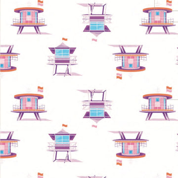 Miami Beach Watch Pink Two-Piece Set