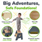 2-Step Wooden Stool for Toddlers(Step Stool for Children Ages 2+)