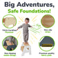 2-Step Wooden Stool for Toddlers(Step Stool for Children Ages 2+)
