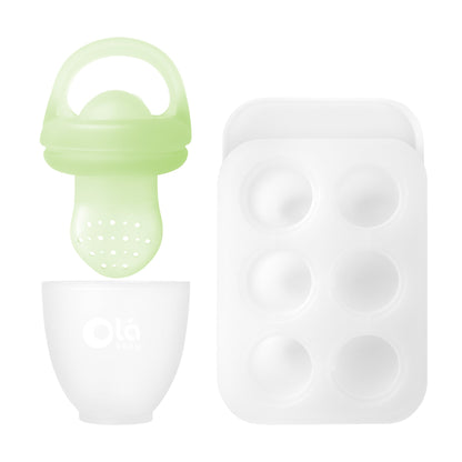 Olababy Food Feeder Set for Safe First Tastes & Teething Relief