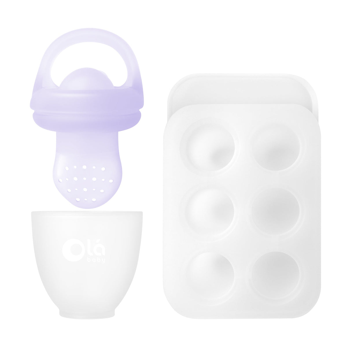 Olababy Food Feeder Set for Safe First Tastes & Teething Relief