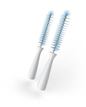 Kiinde Twist Pouch 2-Piece Baby Bottle Nipple Brush Set For All Brands/Parts