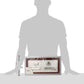 Stephan Baby Satin-Lined Rosewood Keepsake Box With Silver Plated Birth Certificate Holder, First Tooth And First Curl Boxes