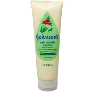 Johnson'S Baby Creamy Oil - Aloe Vera & Vitamin E - 8 Oz