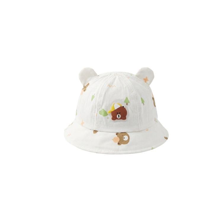 Capznmore Baby Cartoon Cap For Boys & Girls, Soft Cotton Toddler Hat With Elastic Back, Embroidered Design, 618 Months (In, Age