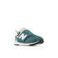 New Balance Baby 574 V1 B Hook And Loop Sneaker, New Spruce/Blast Red, 4 Us Unisex Infant