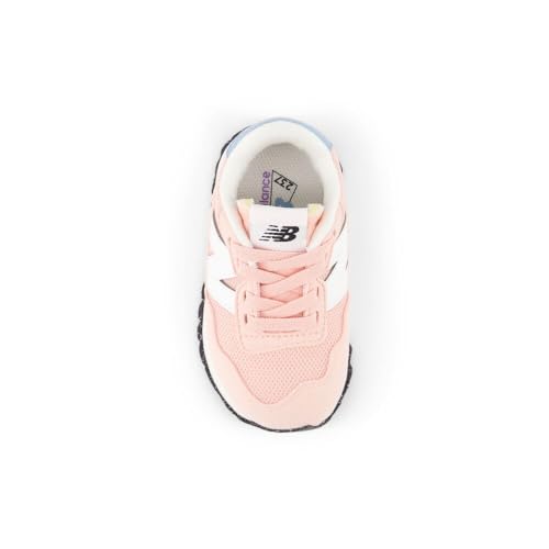 New Balance Kids 237 Bungee Sneaker, Pink/Violet Crush, 3 W Infant (0-12 Months)