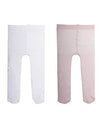 Calzitaly 2 Pairs - Baby Girl Plain Microfibre Semi Opaque Pantyhose | Newborn Pantyhose | 40 Den | 3 To 24 Months | Italian Hos