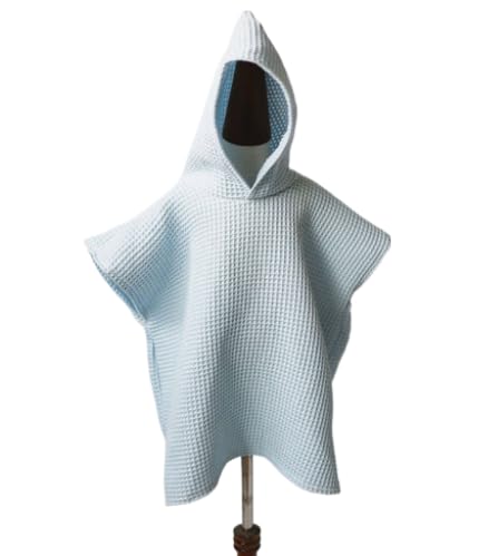 Lille BARN Baby Waffel Hooded Towel (Cloudy Blue)